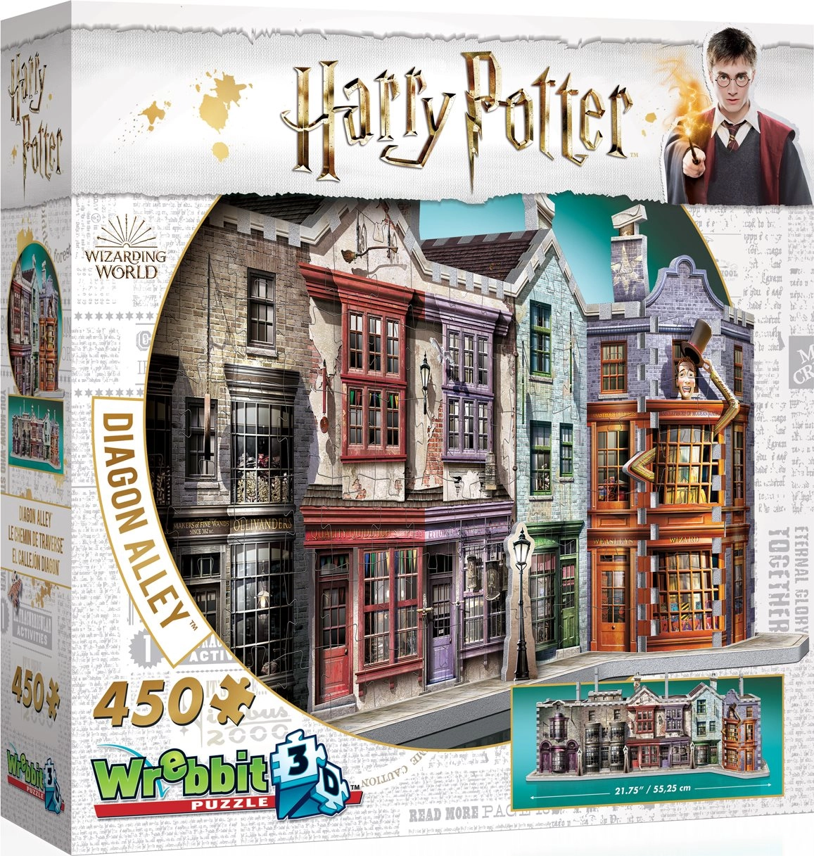 E-shop Wrebbit 3D Puzzle Harry Potter Priečna ulica 450 ks