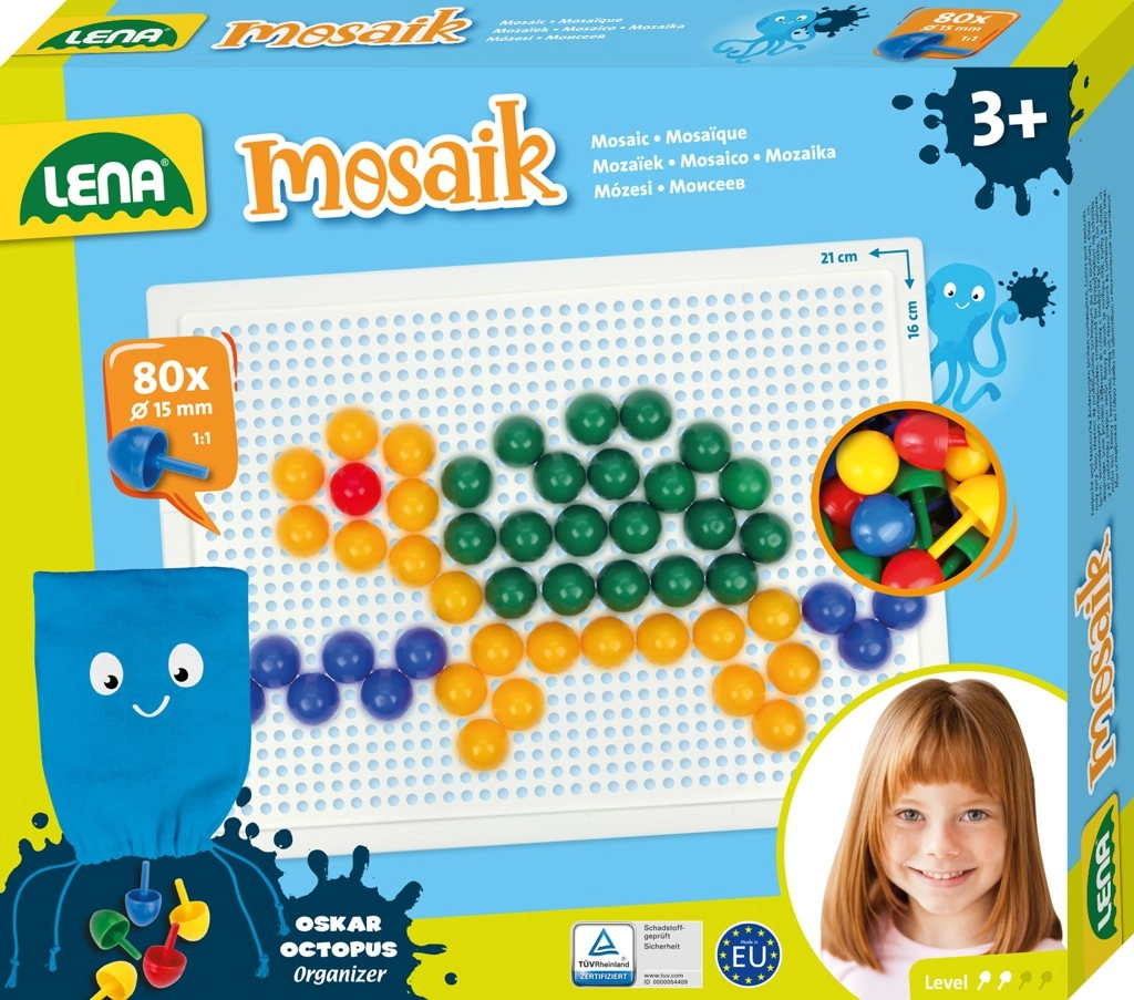 E-shop Lena Mozaika malá hladká 80 velkých dílků