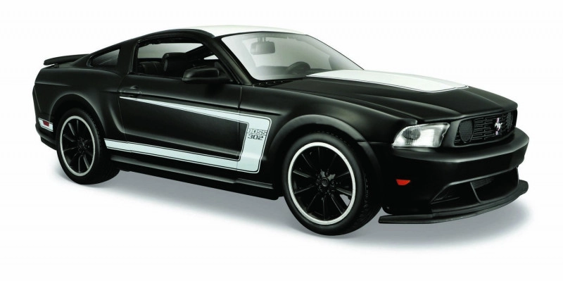 Maisto - Ford Mustang Boss 302, matne čierna, 1:24