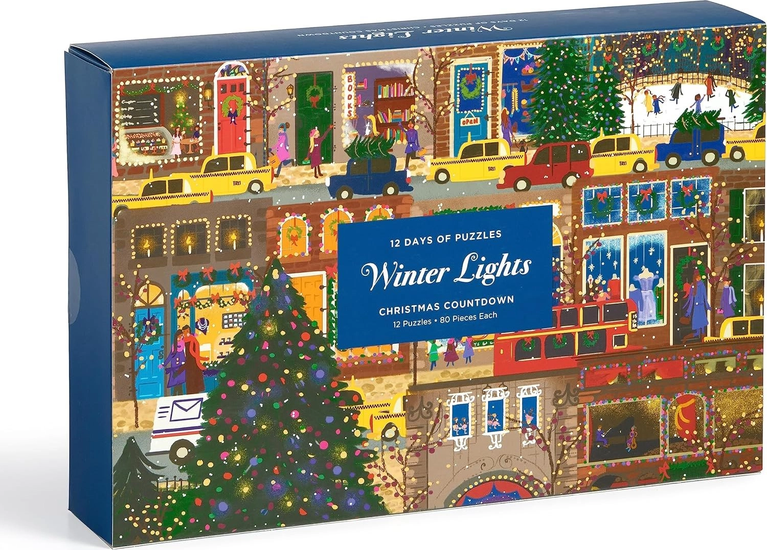 Puzzle adventný kalendár zimné svetlá