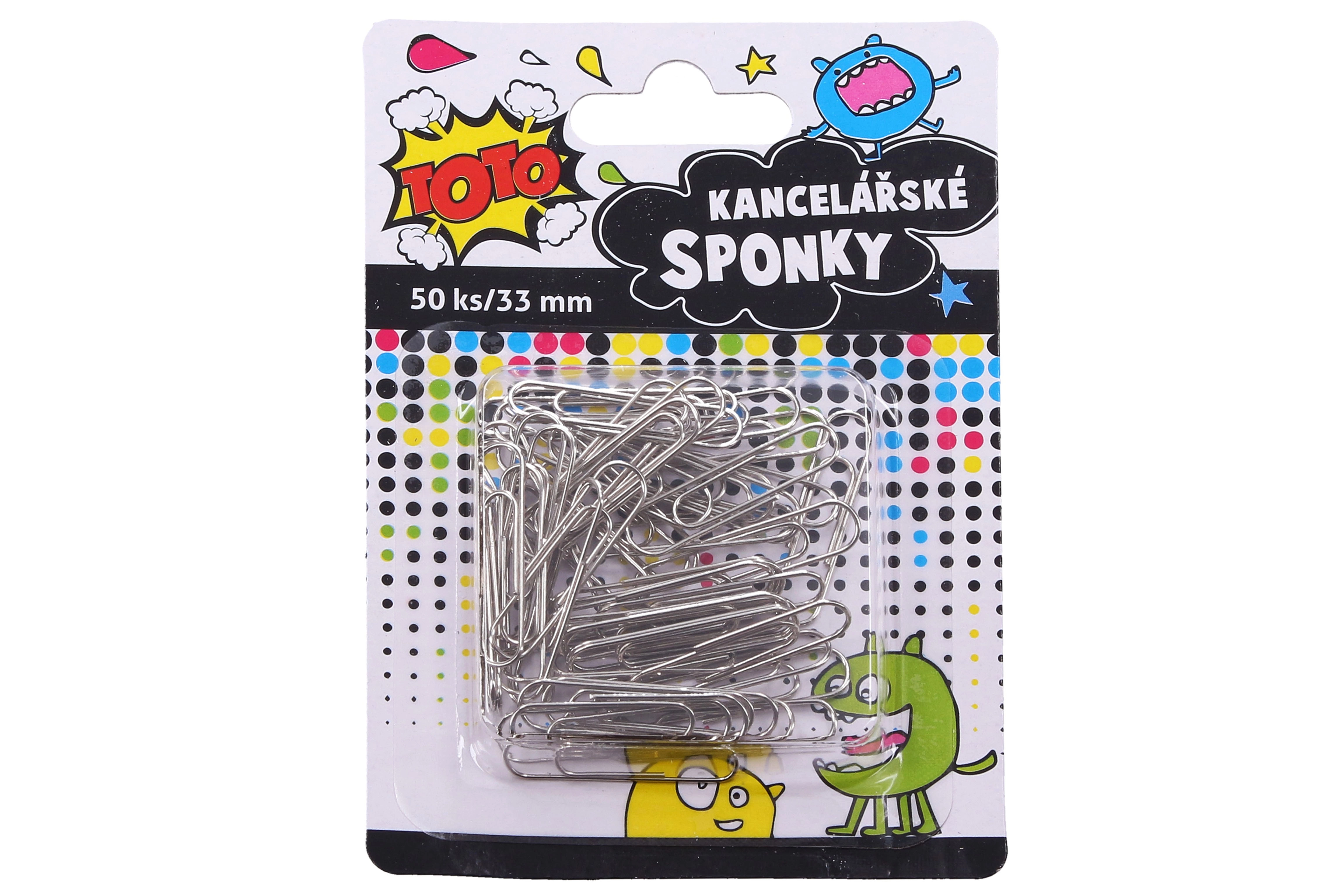 E-shop Kancelárske sponky 33 mm, 50 ks