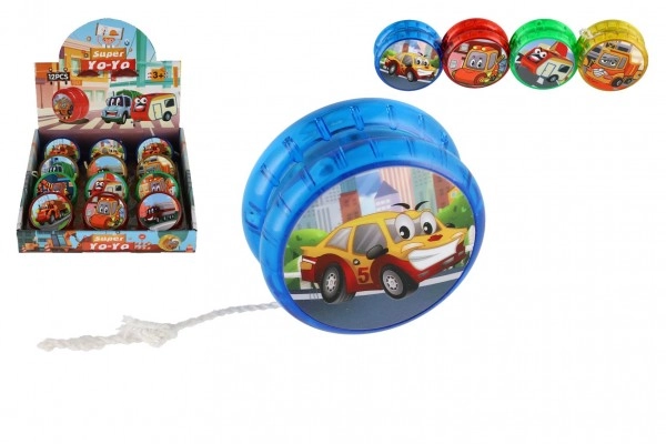 E-shop Teddies Jojo dopravní prostředky svítící plast 6 cm