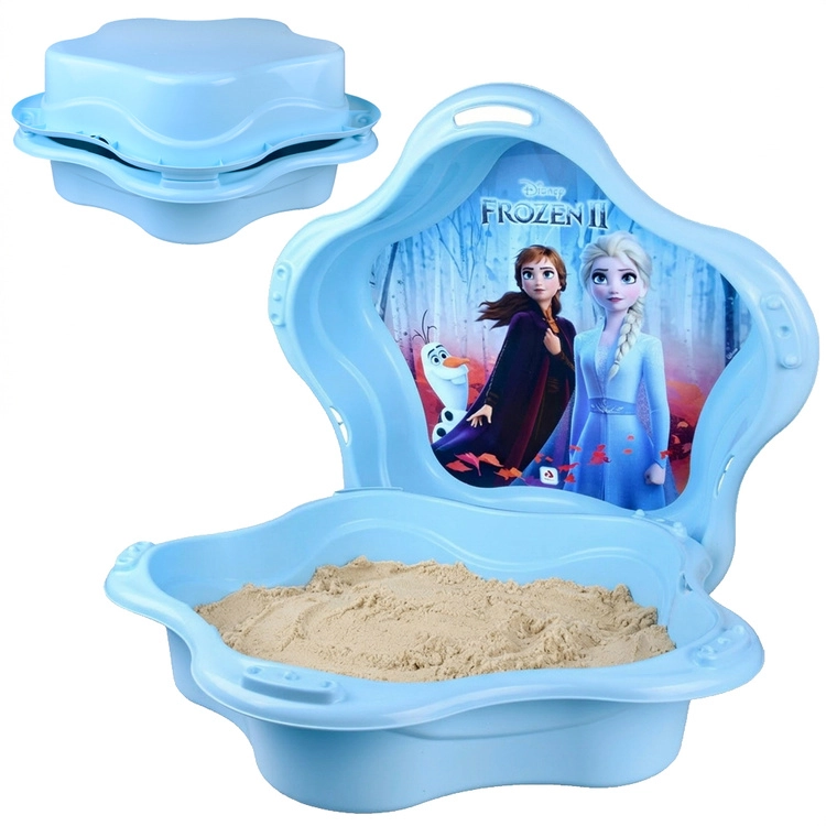 Plastové uzatvárateľné pieskovisko mušľa 2v1 bazénik DISNEY FROZEN