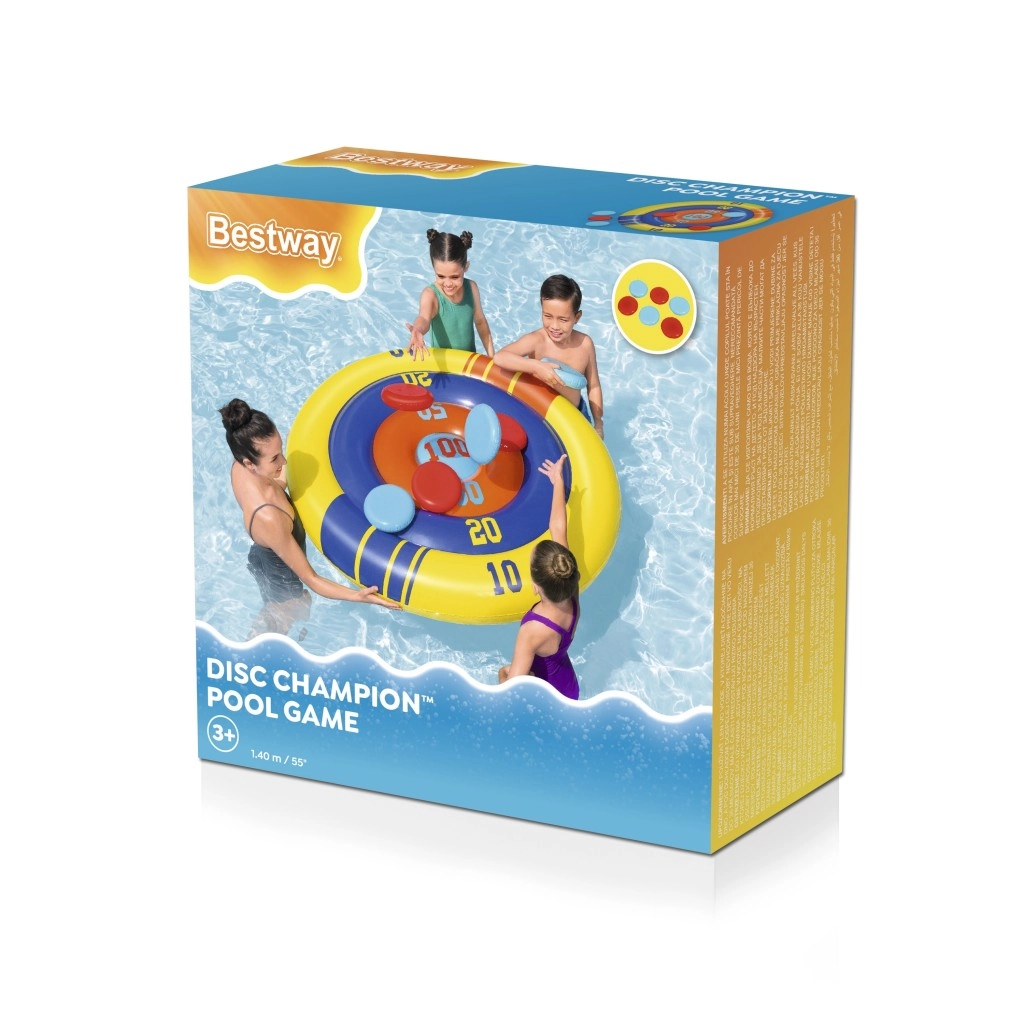 E-shop Bestway 52566 Nafukovací bazén Hra Arkádový Štít Frisbee 140 cm