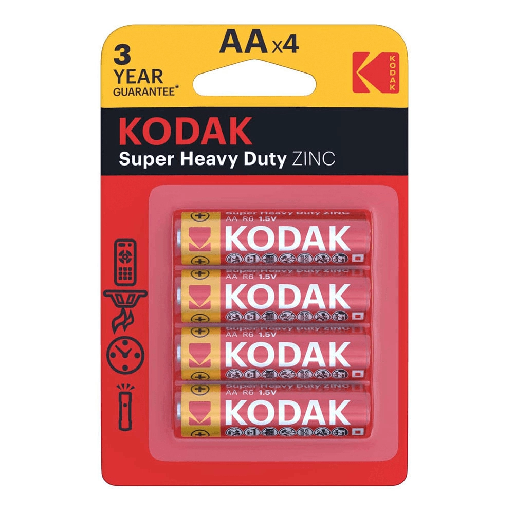 E-shop Kodak Heavy Duty zinková tužková batéria AA (R6) – balenie 4 ks