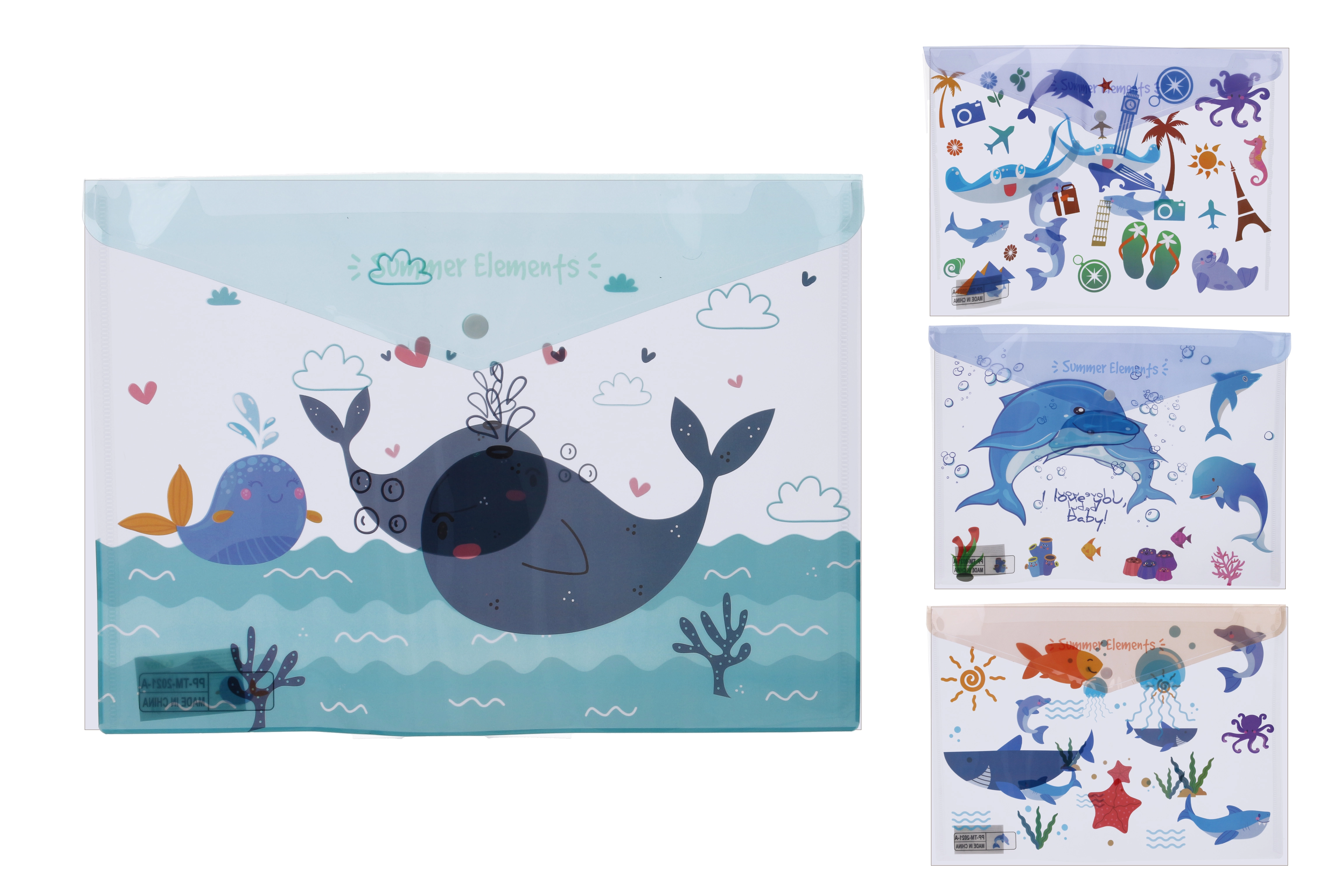 E-shop Zložka s cvokom 35,8x26 cm - Morský svet