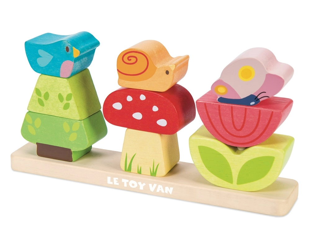 E-shop Le Toy Van Petilou skládací kostky veselá zahrádka