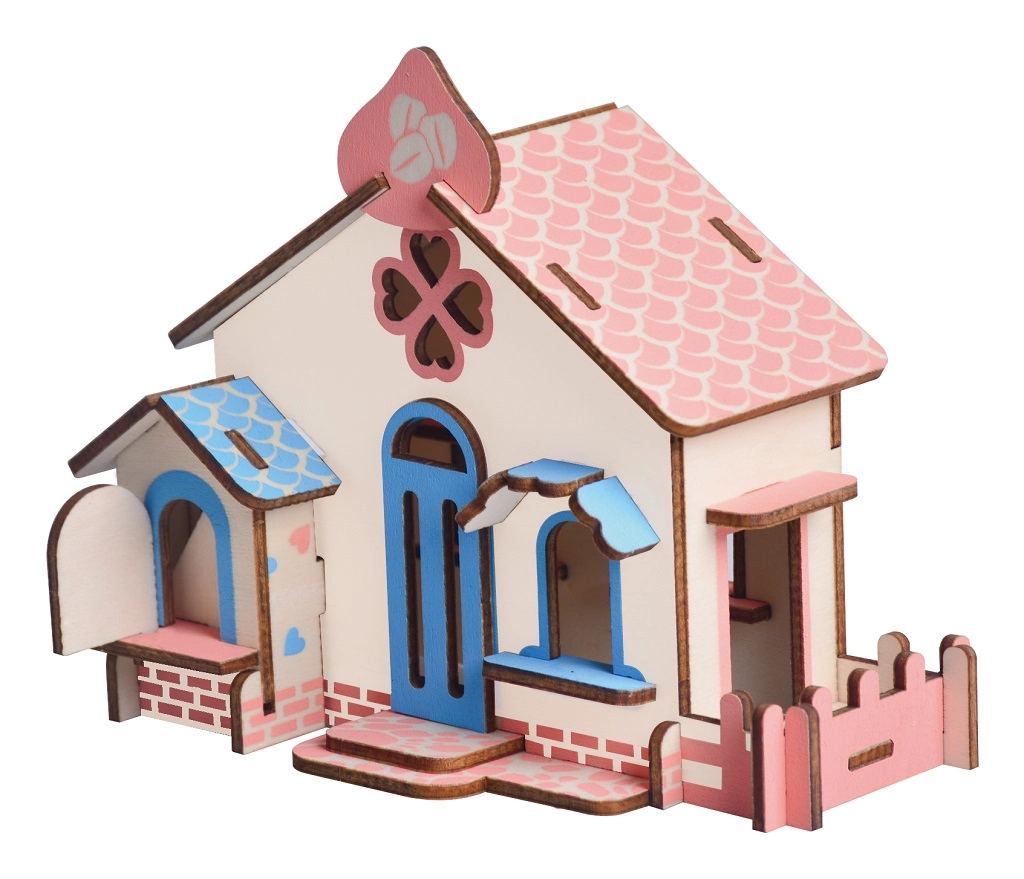 E-shop Drevené 3D puzzle Čokoládový dom pre deti