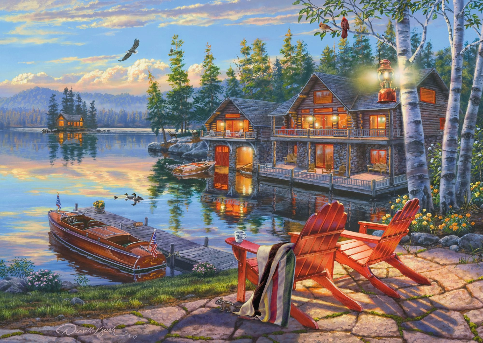 E-shop SCHMIDT Břehy jezera Loon Lake New York 1000 dielov