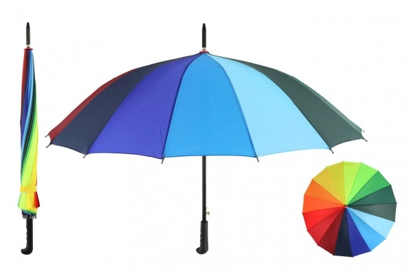 E-shop Farebný dúhový vystreľovací dáždnik 78 cm