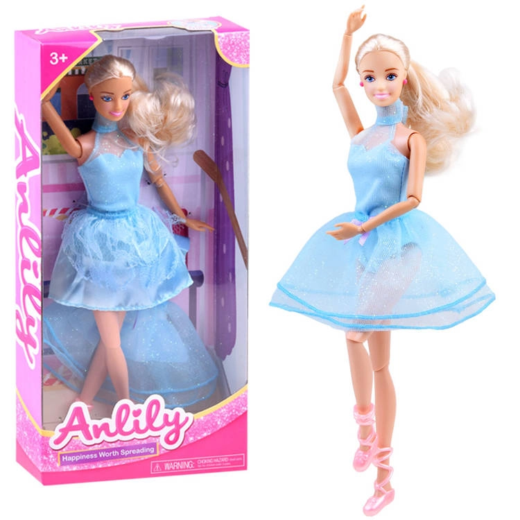 E-shop Sonstige Tanečnica Anlily Doll v modrých šatách