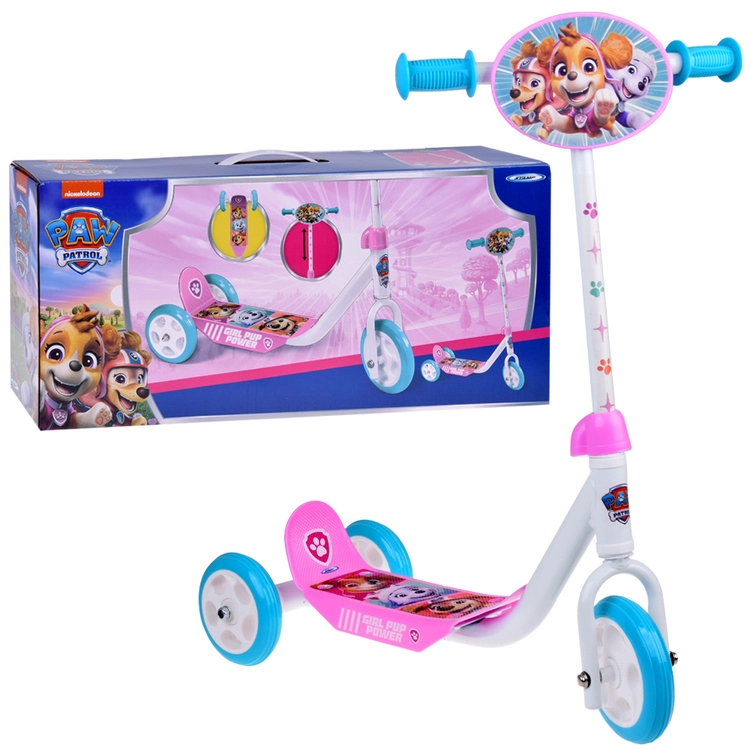 Detská trojkolová kolobežka Paw Patrol ružová