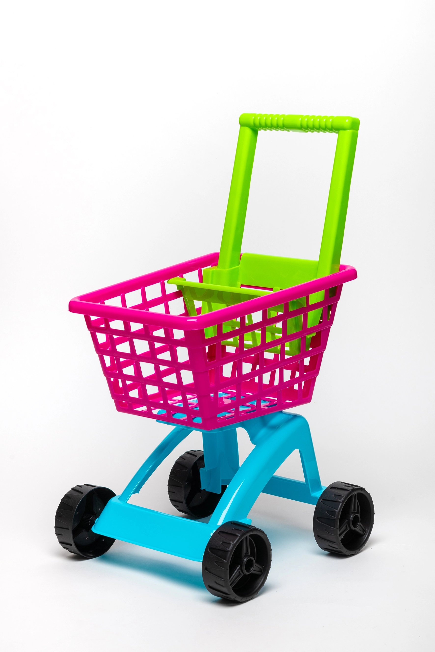 Detský nákupný vozík – ružový