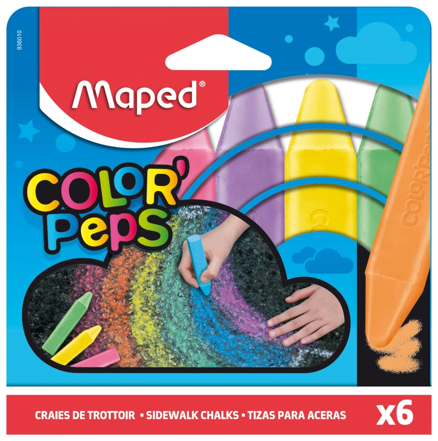E-shop Maped krieda na asfalt Color`Peps 6 farieb