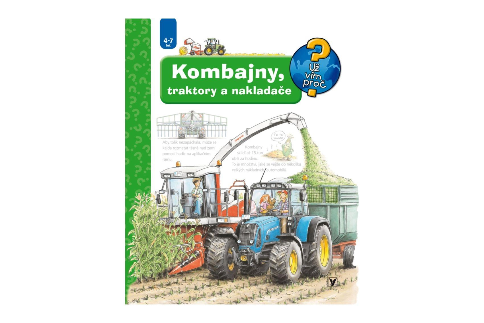 Knižka Kombajny, Traktory a Nakladače