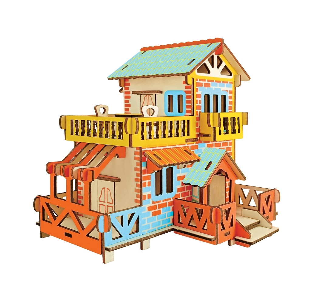 E-shop Woodcraft drevené 3D puzzle vidiecka chata