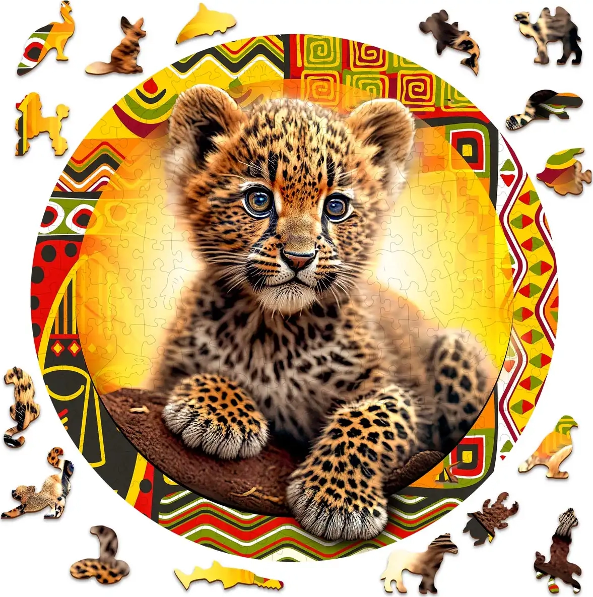 E-shop WOODEN CITY Dřevěné Malý roztomilý leopard EKO 250 dielov
