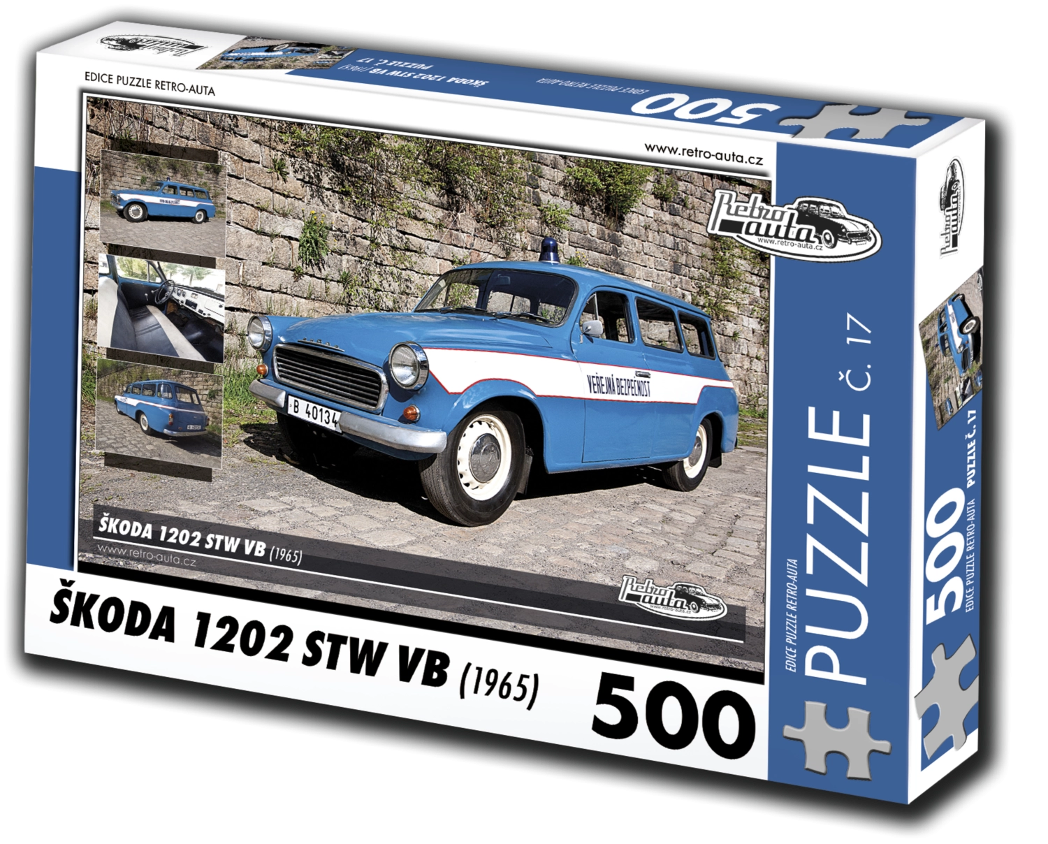 E-shop Retro-auta č. 17 Škoda 1202 STW VB 1965 500 dielov
