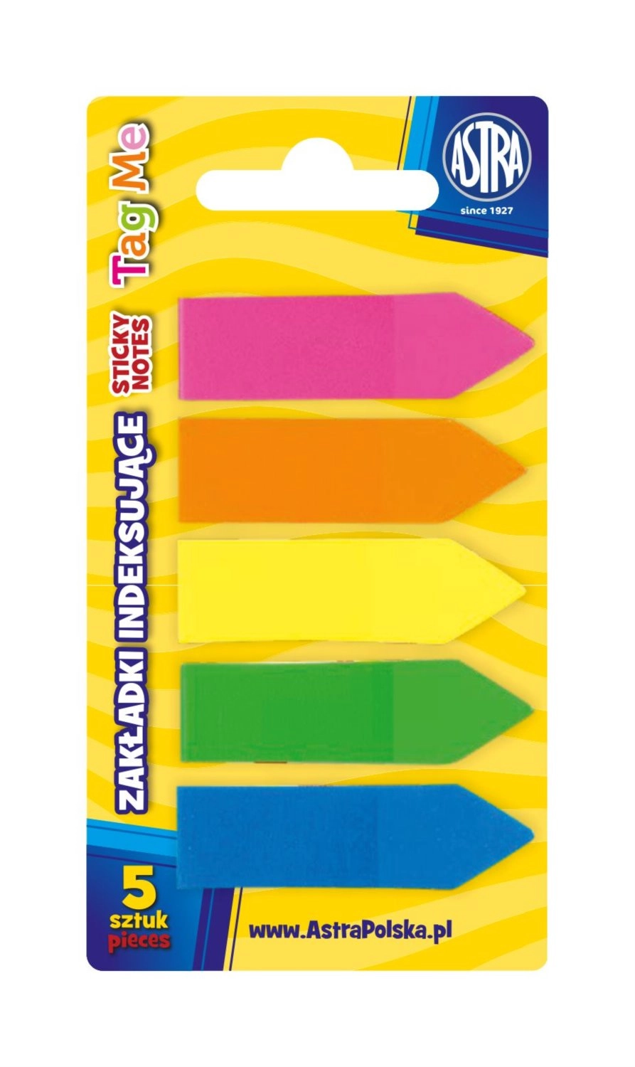 Samolepiace bločky ASTRA Neon 5 farieb