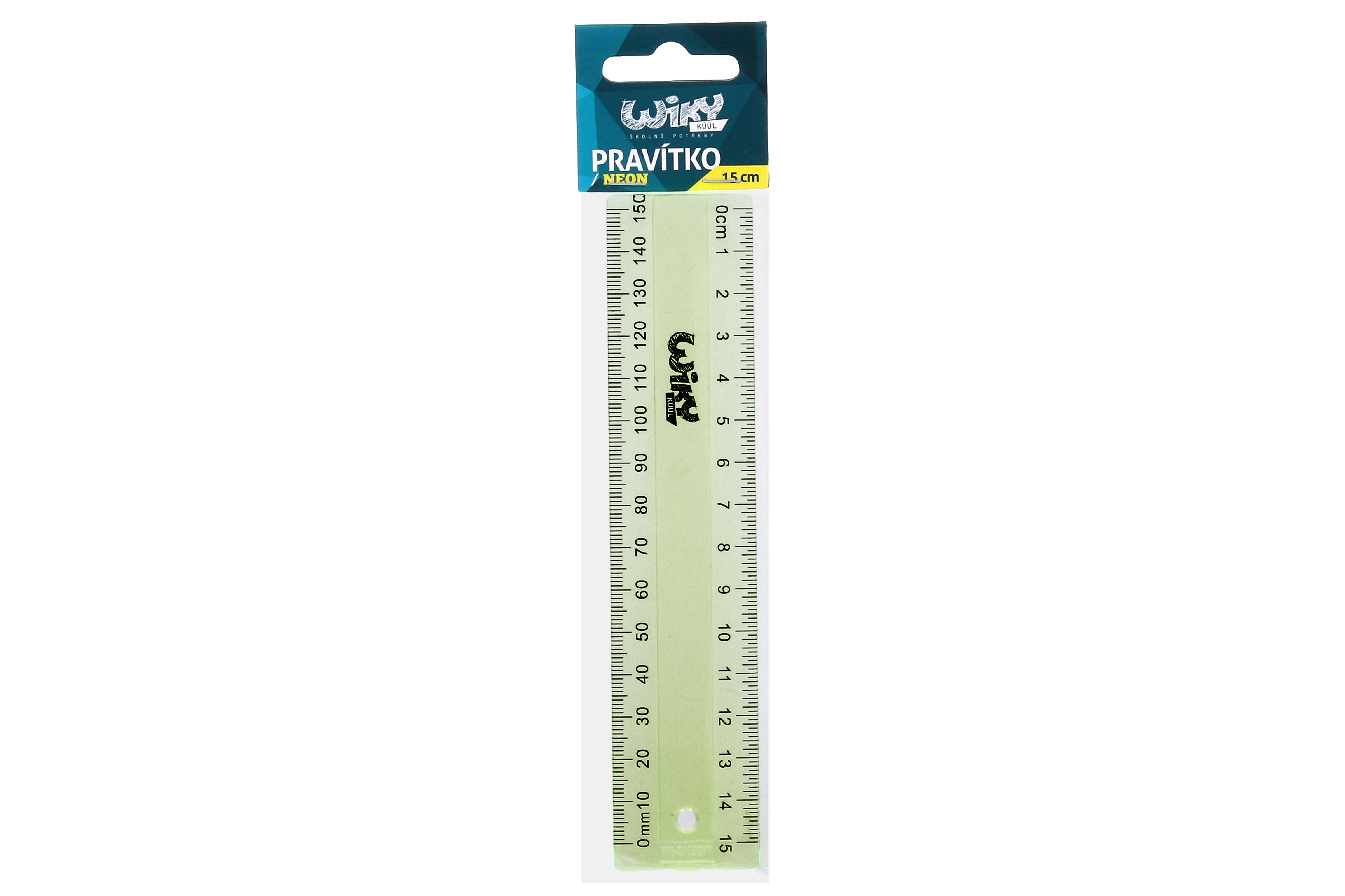 E-shop Wiky WKW026739 pravítko 15 cm neón