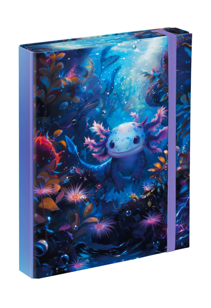 Dosky na školské zošity A5 s motívom Axolotl