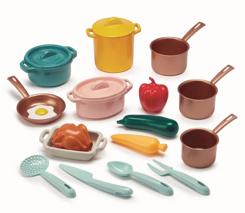 E-shop Écoifffier Nádobí a doplňky do kuchyňky Cooking Pots and Traditions Vert Azur 20 dílů od 18 měsíců