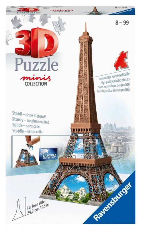 E-shop Ravensburger 3D puzzle Mini Eiffelova věž 54 ks