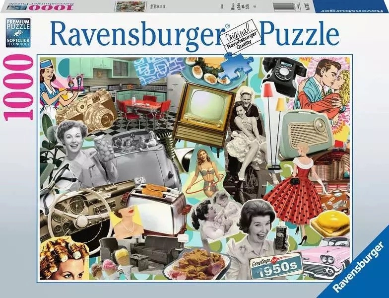 E-shop Puzzle 1000 dielikov 50. roky Ravensburger