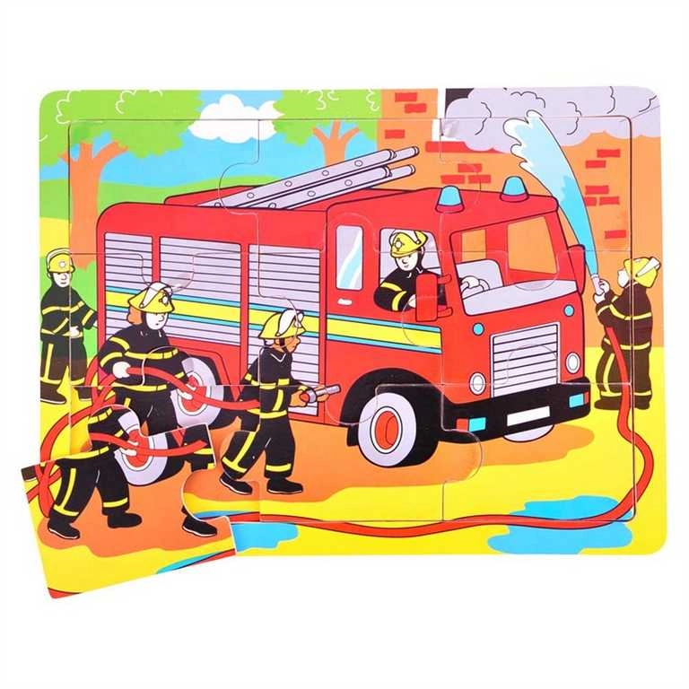 E-shop Bigjigs toys Hasiči 9 dielov