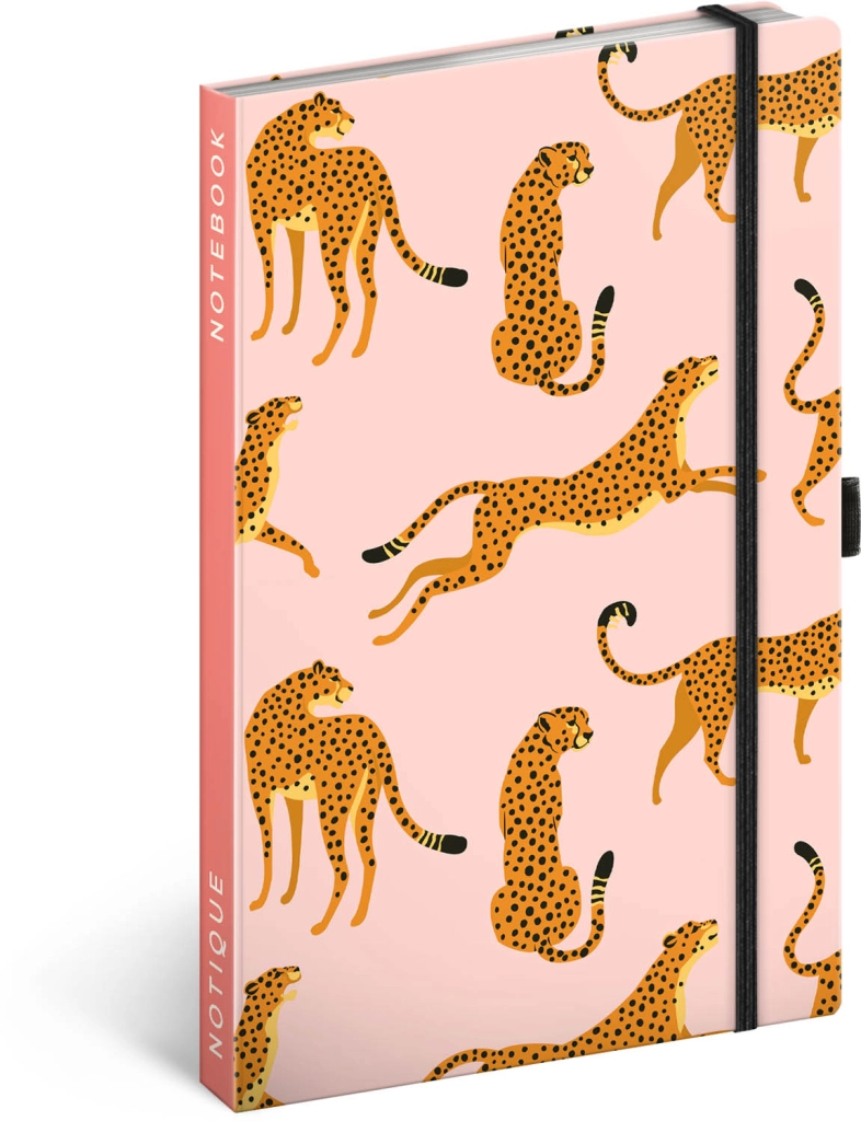 E-shop Baagl Notes Leopardi linkovaný 13 × 21 cm