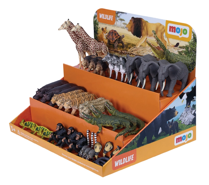 E-shop Kartónový displej Zvieratká zo Zoo od Mojo