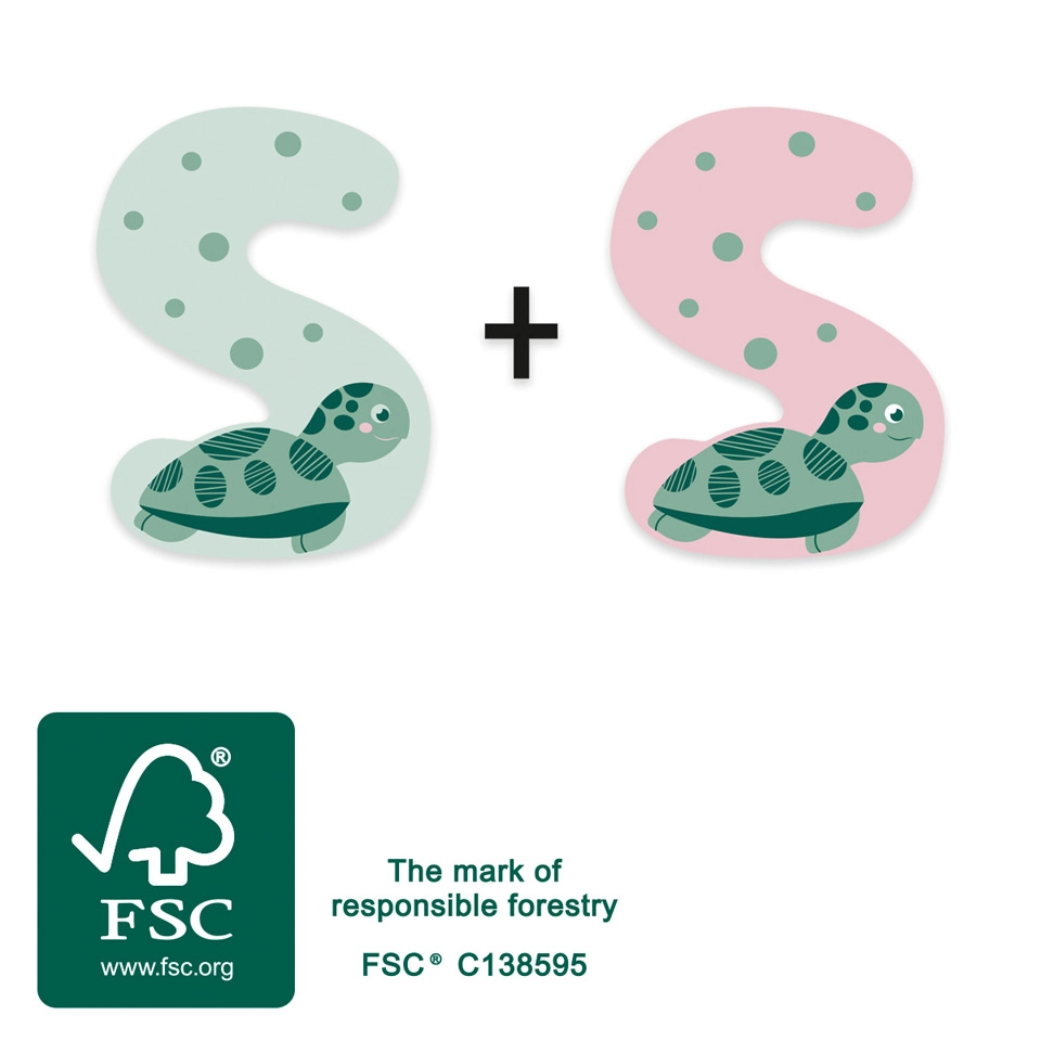 Small Foot drevené písmeno S