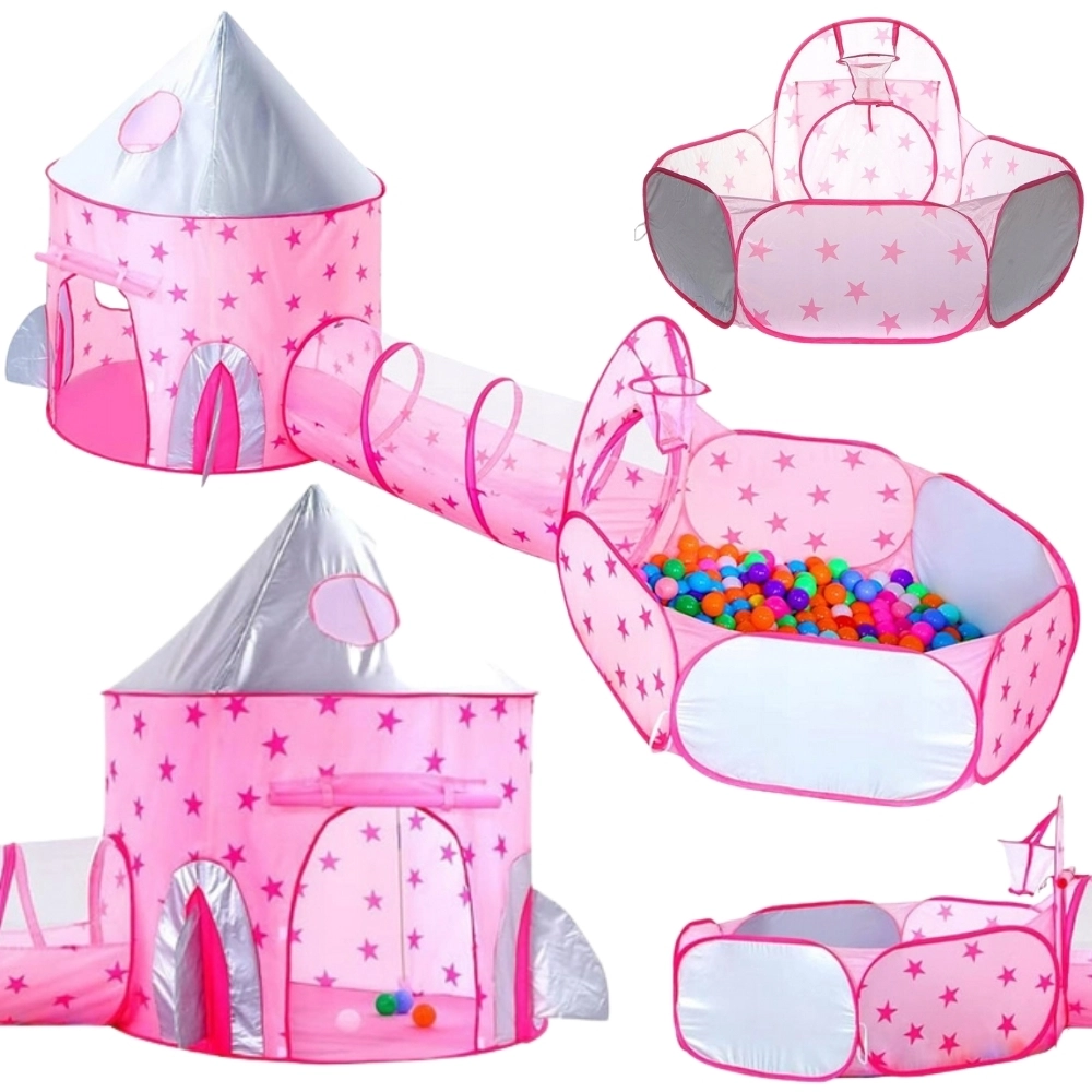 Woopie Stan 3v1 Palác Princezny XXL Domček Tunel Suchý Palác