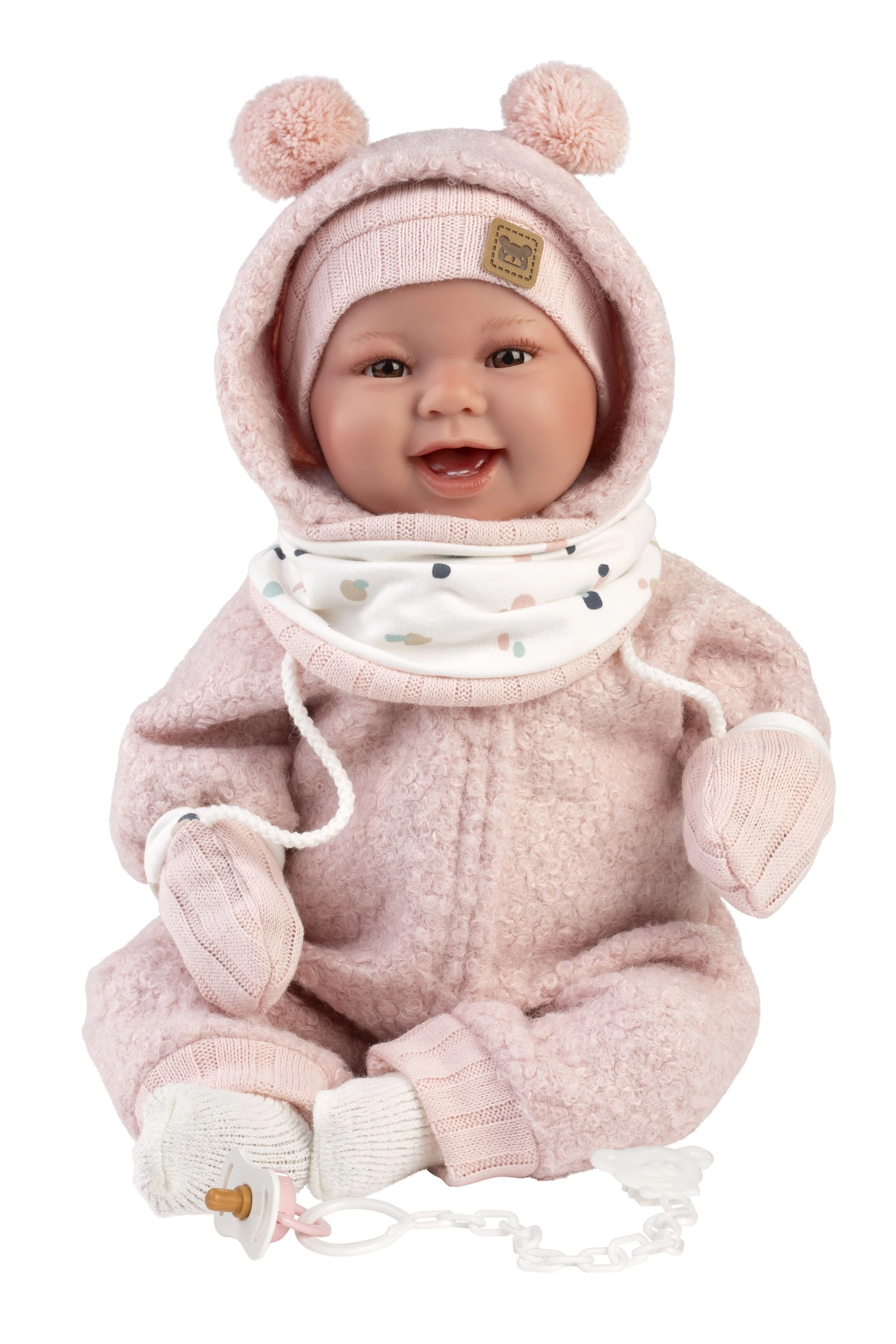 E-shop Llorens 84480 NEW BORN realistická bábätko so zvukmi a mäkkým látkovým telom 44