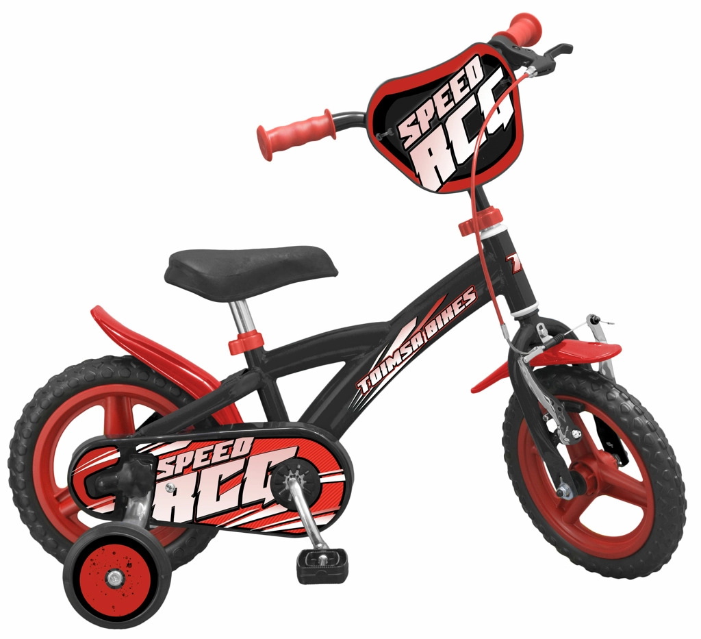 Detský bicykel TOIMSA Speed 12" čierno‑červený