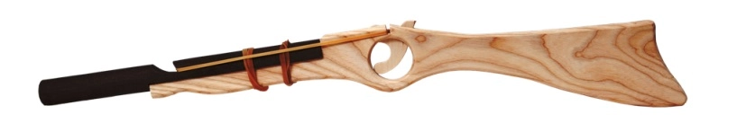 E-shop Fauna dřevěná flinta velká přírodní CH1ZB14