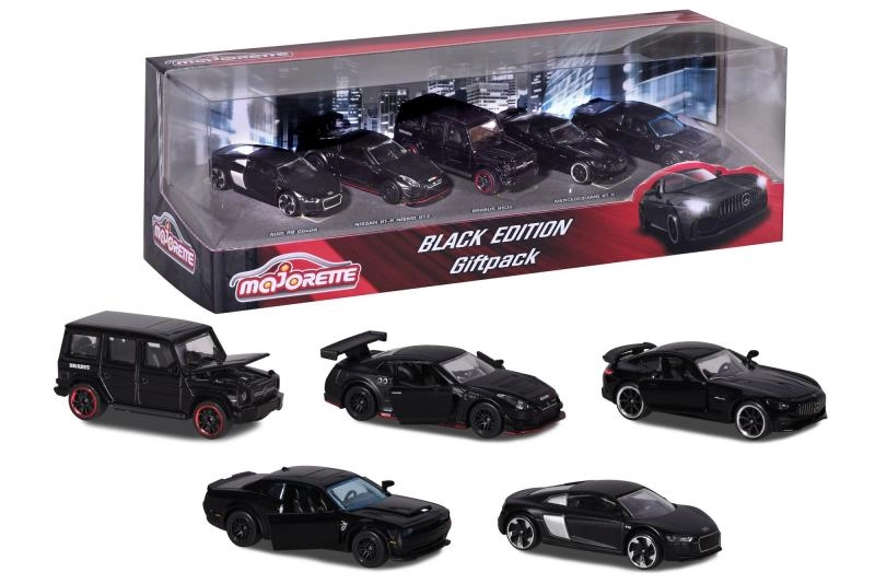 E-shop Majorette Black Edition darčekový set autíčok 5 ks