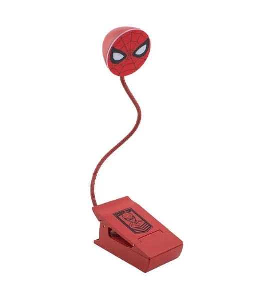 Lampička na čtení s klipem Spiderman