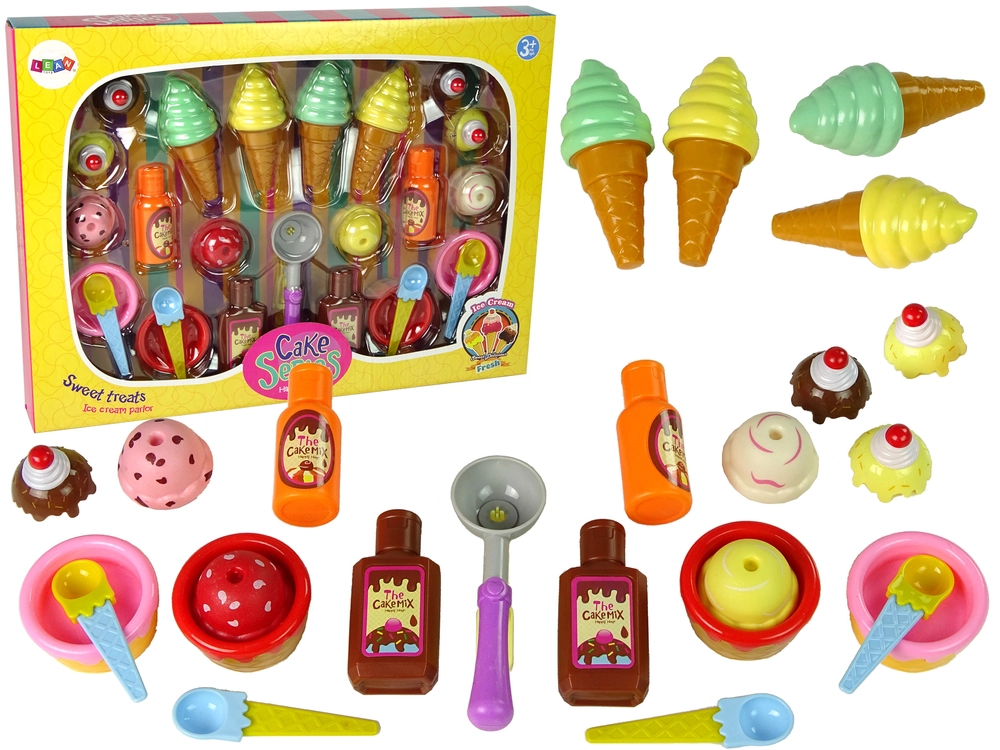 E-shop Lean Toys Veľká sada zmrzliny a koláčikov