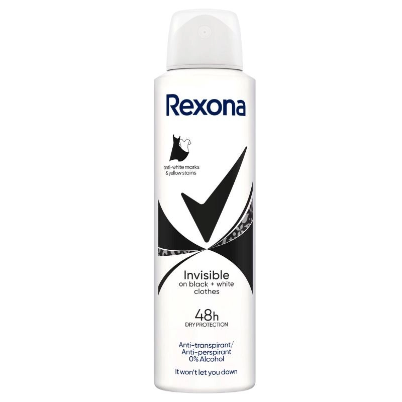 E-shop Rexona Invisible Black & White Woman deospray 150 ml