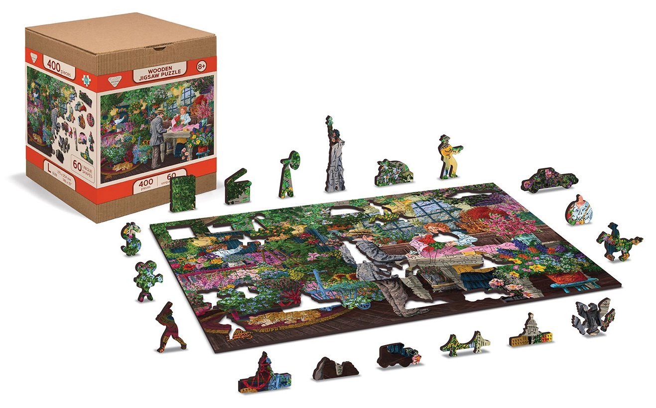 E-shop WOODEN CITY Dřevěné Květinářství 2v1 400 dielov EKO