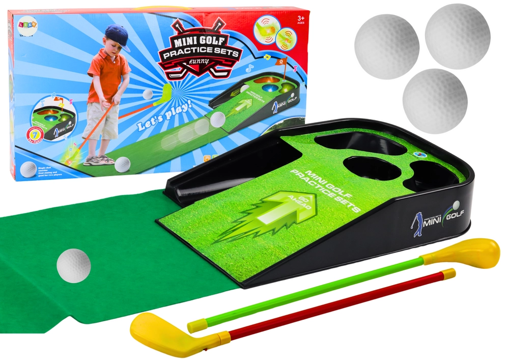 Mini golfový set arkádová hra zvuky svetlá