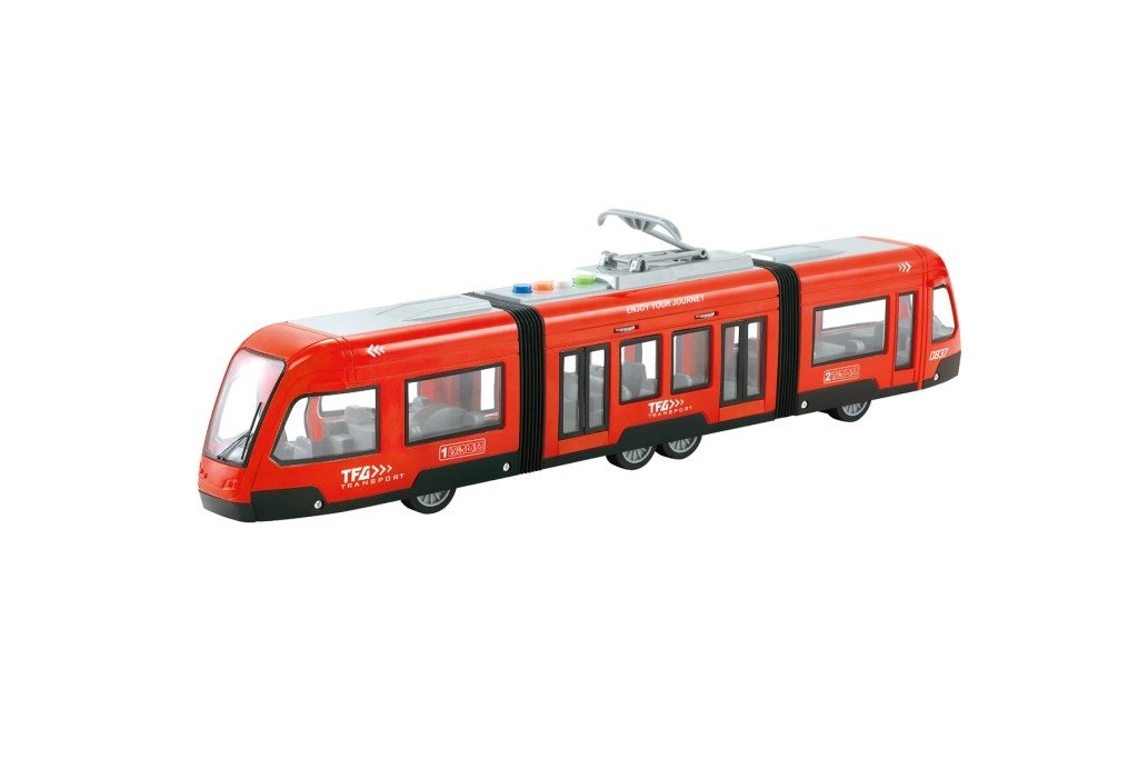 E-shop Alltoys Tramvaj na setrvačník červená 1:16