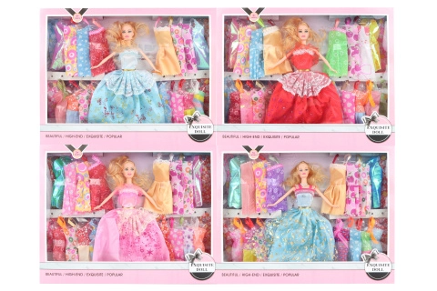 E-shop Bábika s 20 náhradnými šatami 29 cm