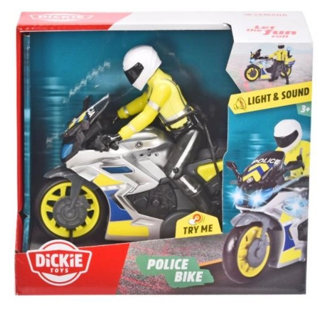 E-shop SIMBA Policajná motorka so svetlom a zvukom, 17 cm