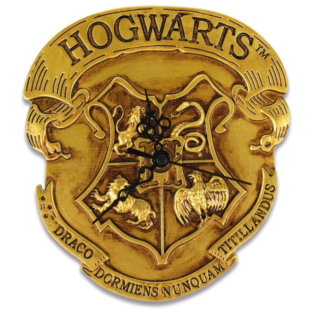 E-shop Harry Potter: Classic Crest Hogwarts – nástenné hodiny