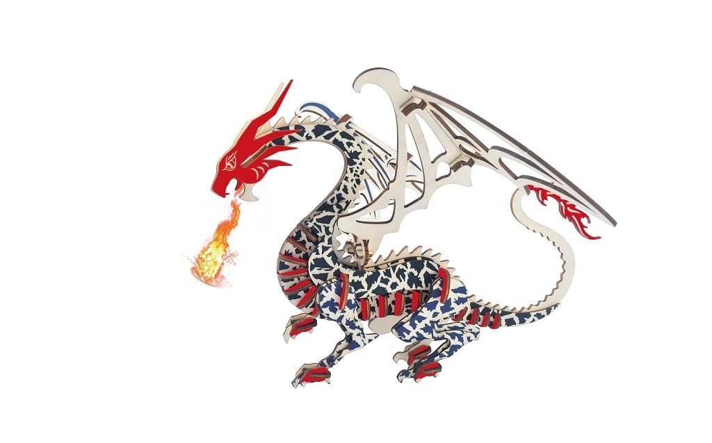 E-shop Drevené 3D puzzle drak WOODCRAFT