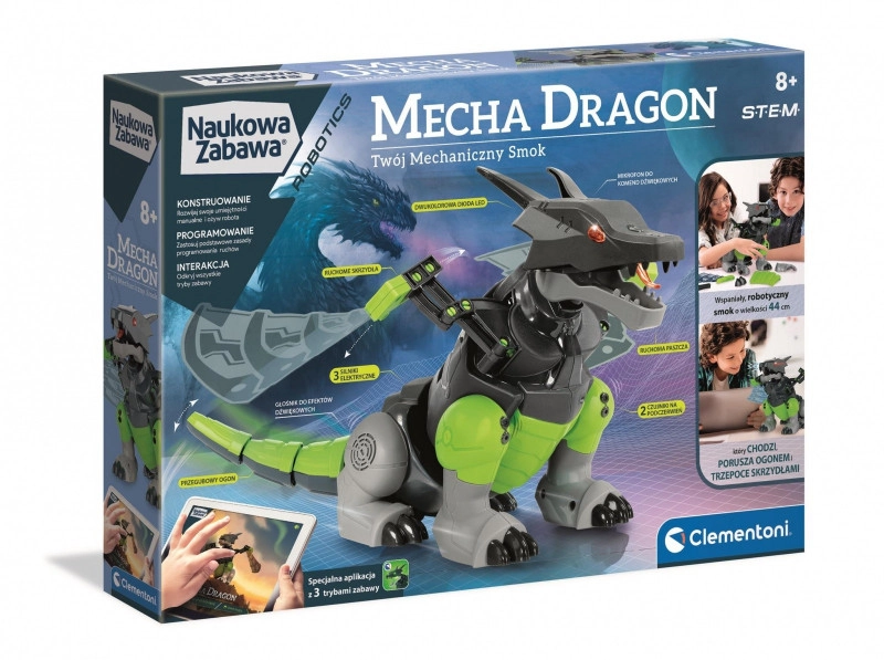 E-shop Náučná stavebnica Mecha Dragon 44cm