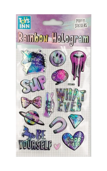 E-shop Holografické samolepky Rainbow Unicorn