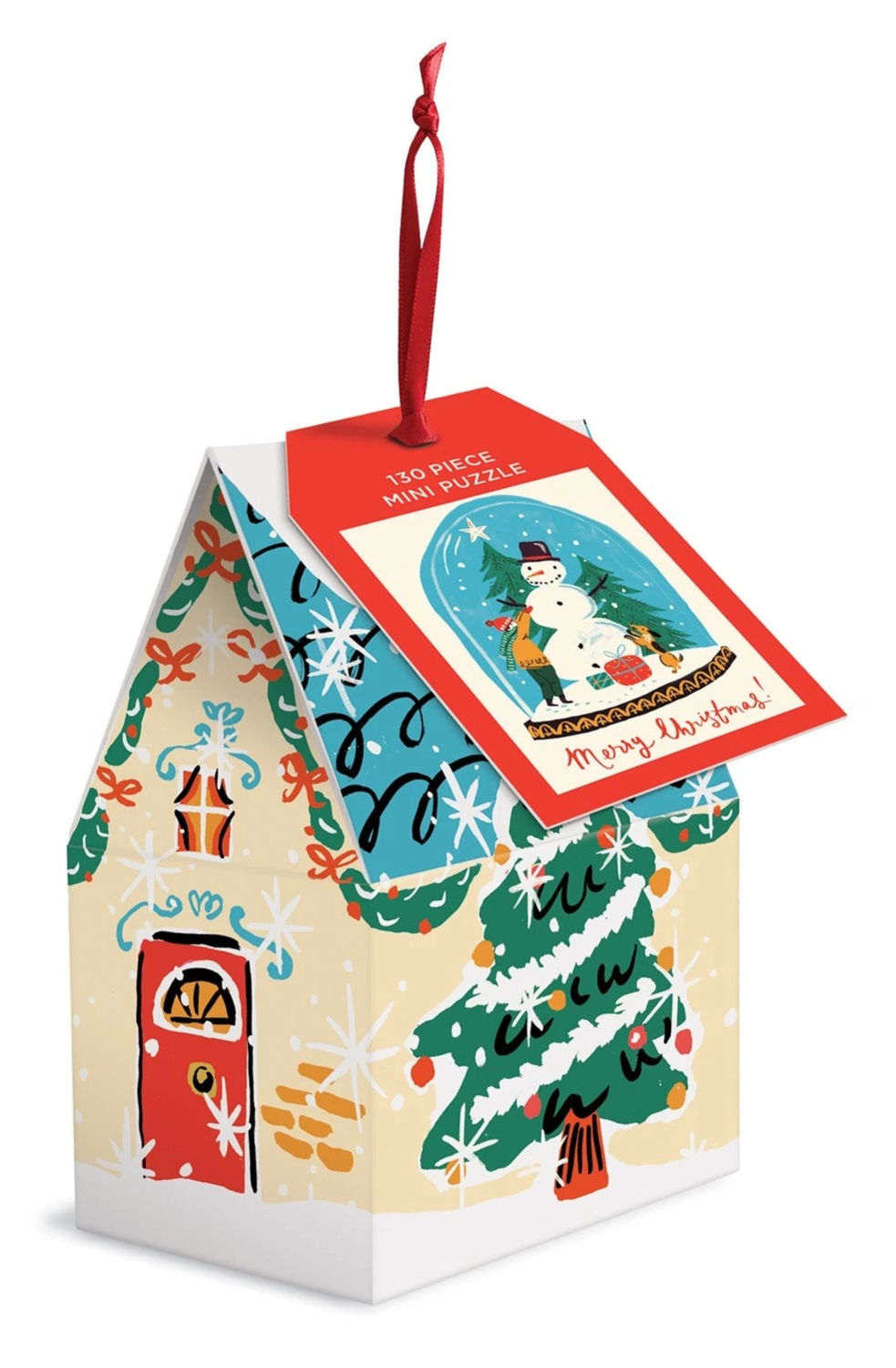 E-shop Zimné puzzle snehuliak GALISON 130 dielikov